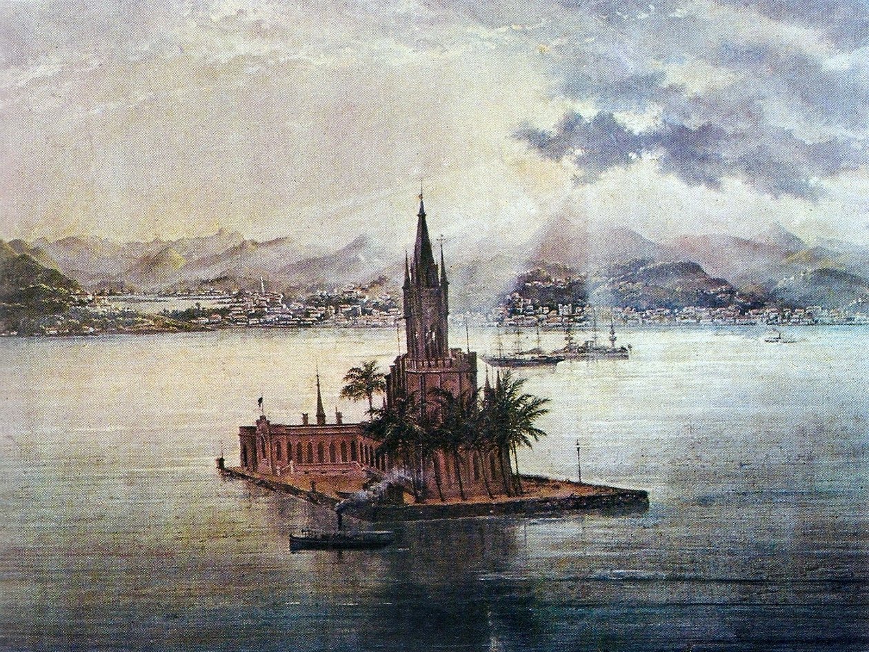 Panorama zálivu Guanabara od Nicola Antonio Facchinetti