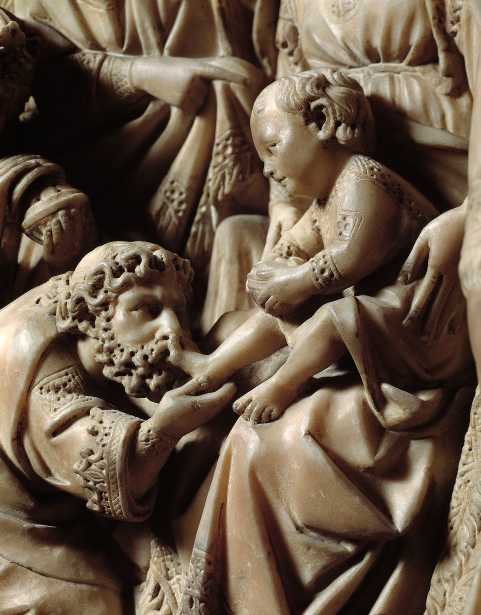 Cestování a adorace mágů, detail z kazatelny od Nicola Pisano