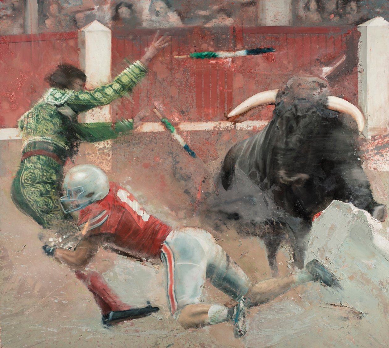 Corrida II, 2018 (olej na plátně) od Nicola Pucci