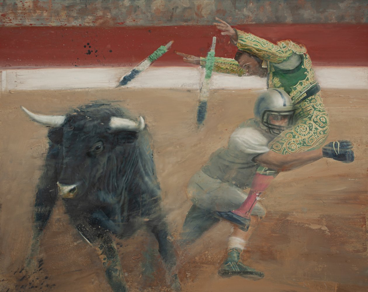 Corrida I, 2016 (olej na plátně) od Nicola Pucci