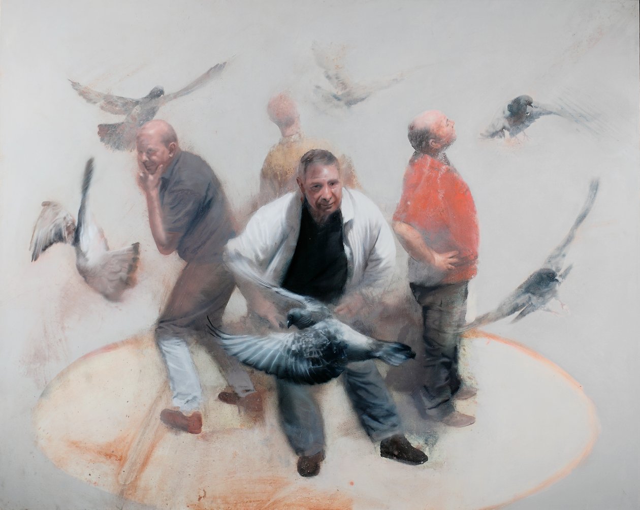 Letoví kontroloři, 2012 (olej na plátně) od Nicola Pucci