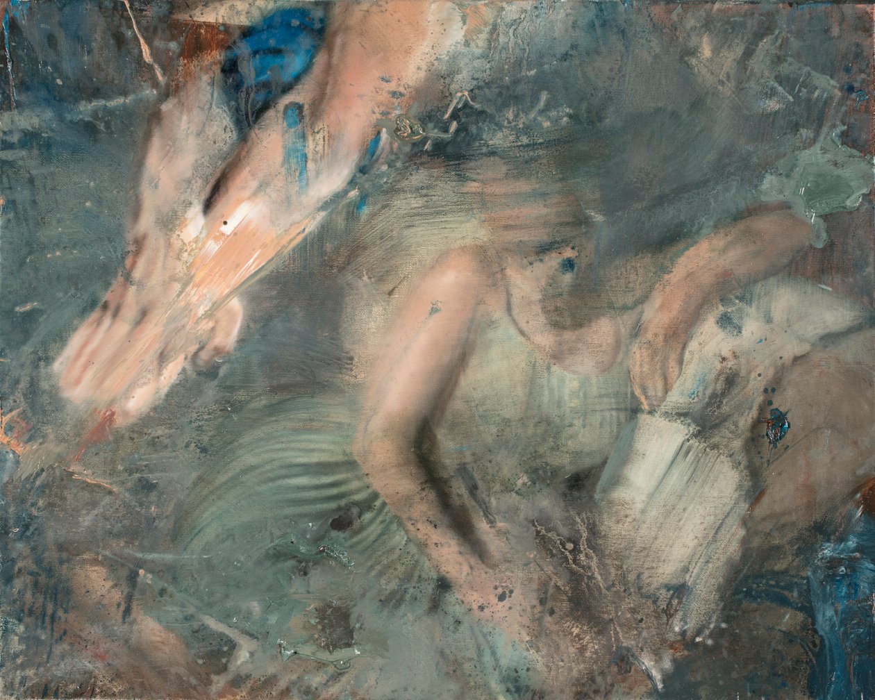 Žena ležící na pohovce, 2015 (olej na plátně) od Nicola Pucci
