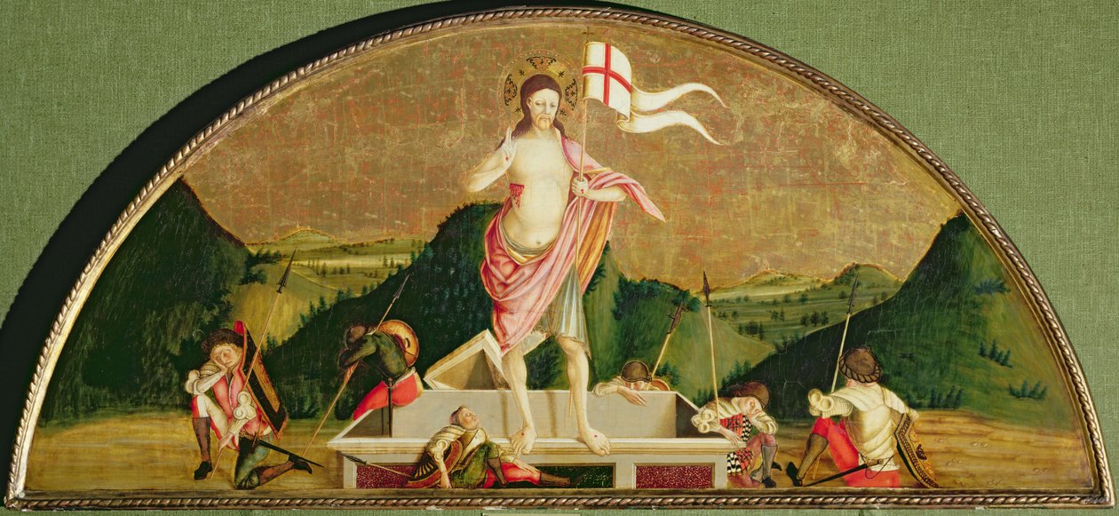 Vzkříšený Kristus (olej na desce) od Nicola de Maestro Antonio