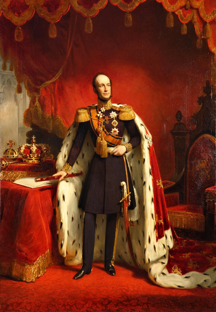 Portrét Williama II Nizozemska (1792-1849) od Nicolaas Pieneman