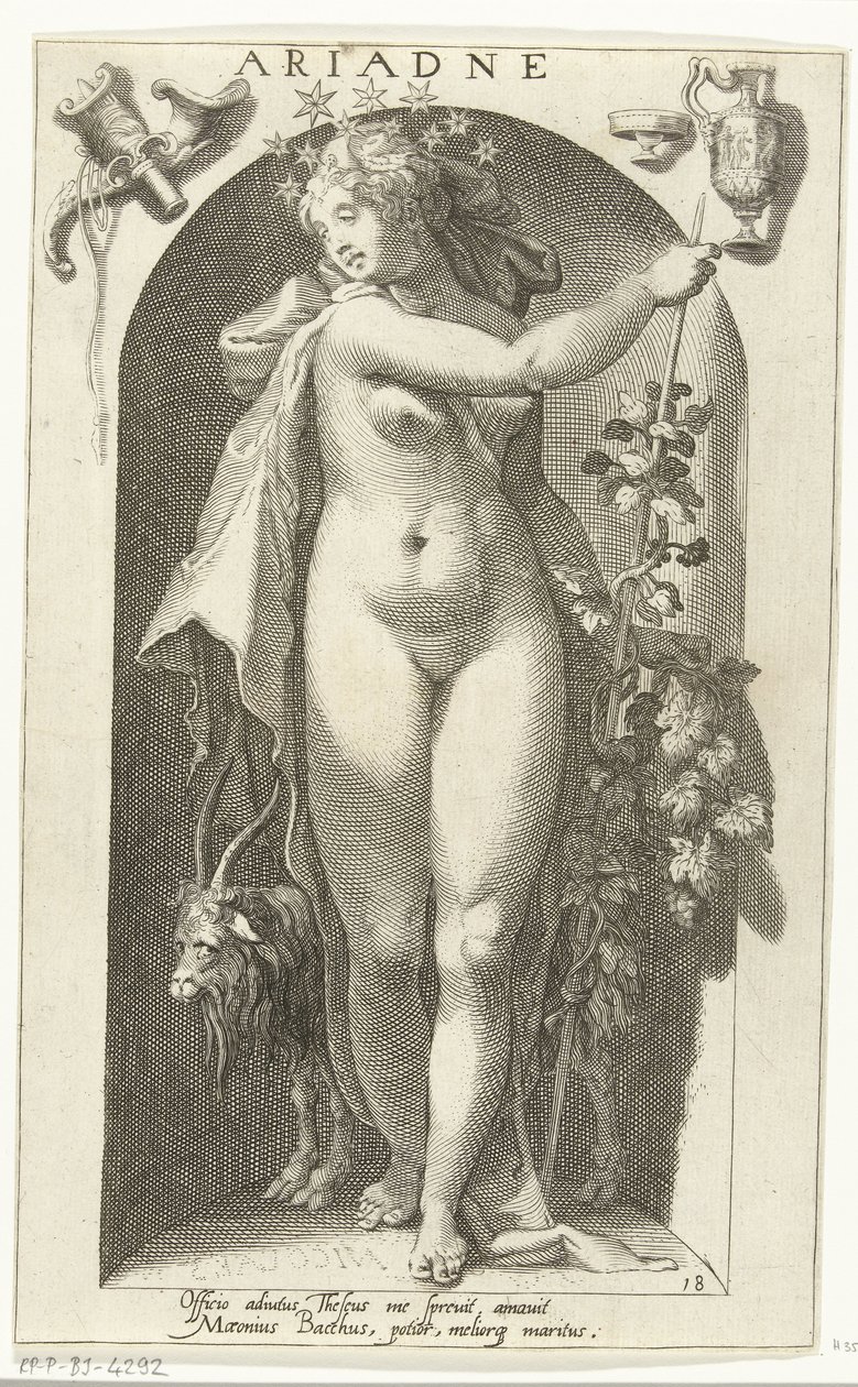 Ariadne (název na objektu) Starověcí bohové (název série) od Nicolaas Braeu