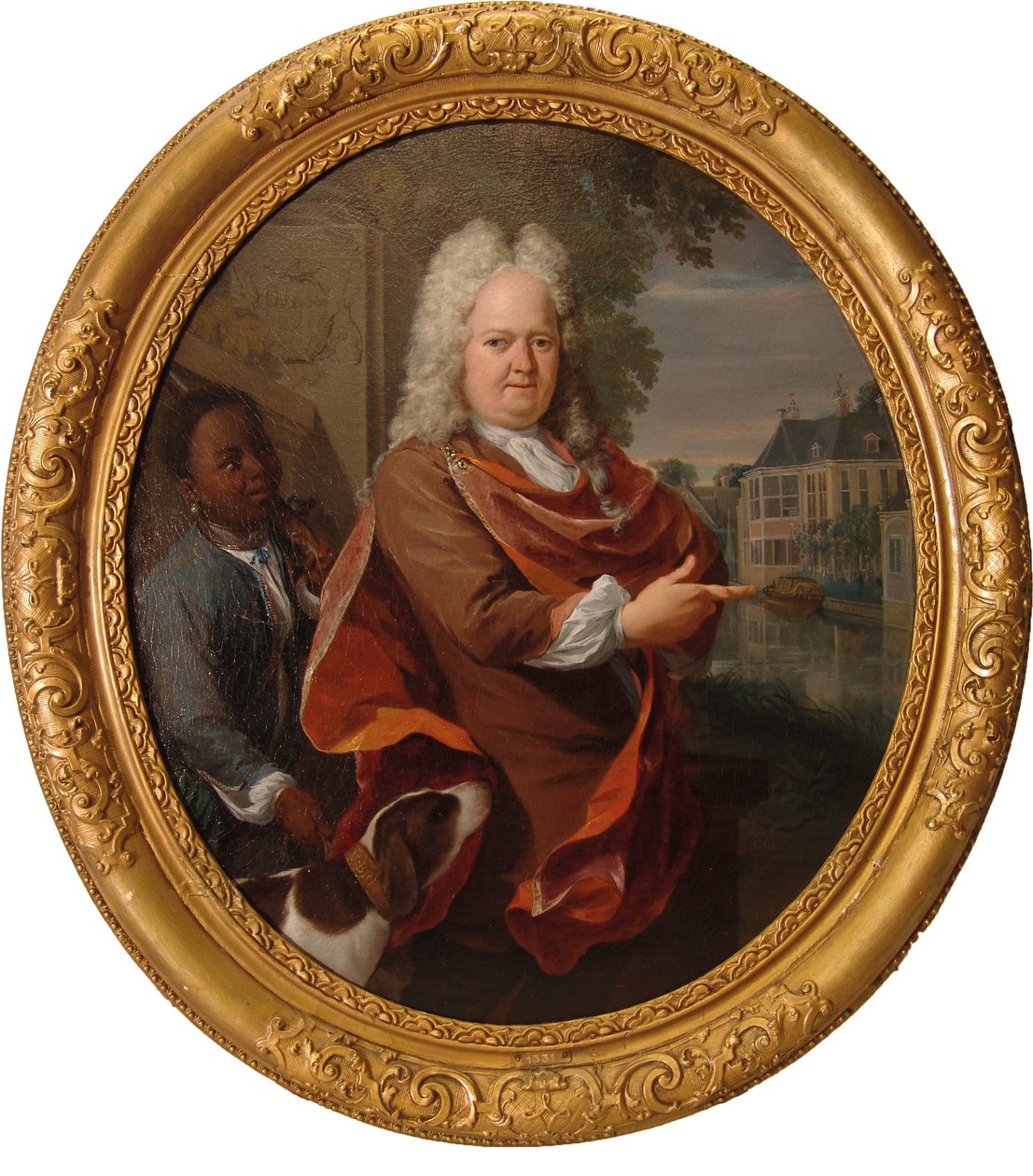 Francois van Bredehoff po boku svého sluhy Taba Jansze od Nicolaas Verkolje