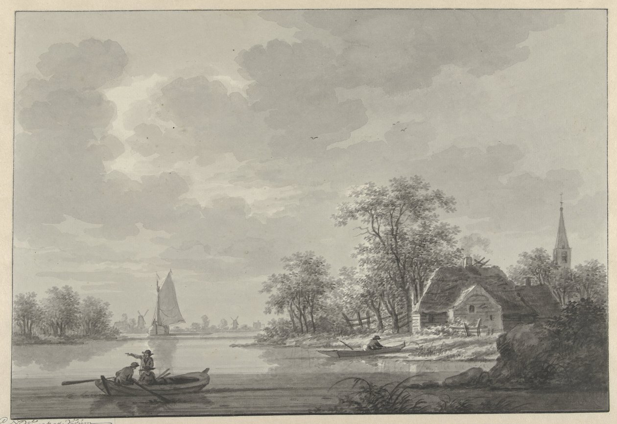Vesnice Capelle aan de IJssel od Nicolaas Wicart