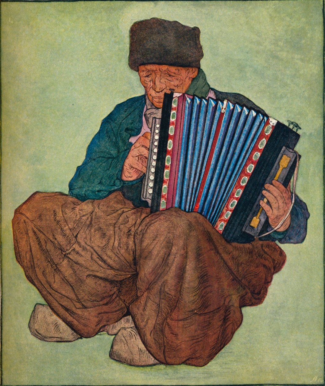 Volendamský hudebník, 19. století. od Nicolaas Wilhelm Jungmann