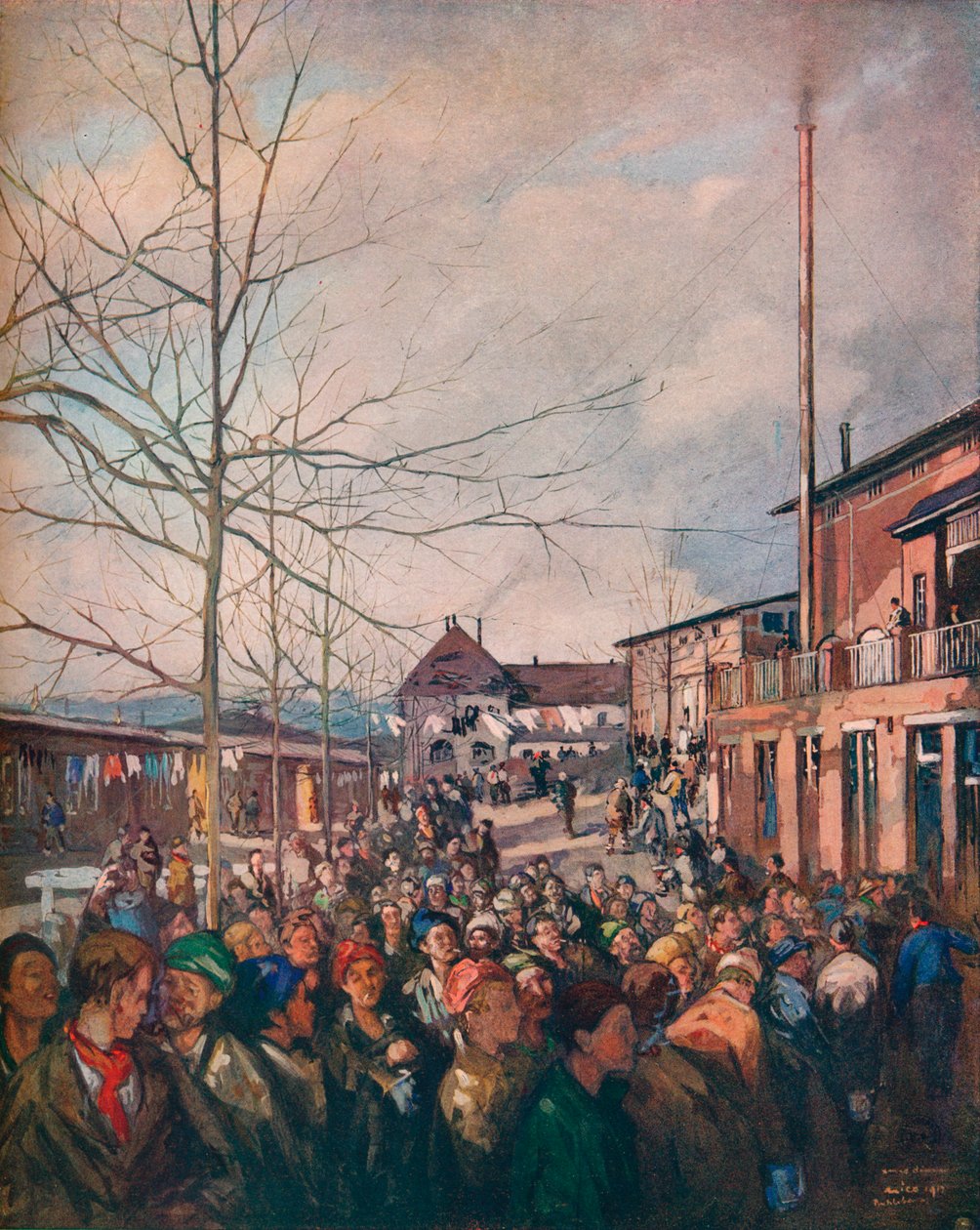 Vězeňský tábor Ruhleben, vánoční večeře, 1917 od Nicolaas Wilhelm Jungmann