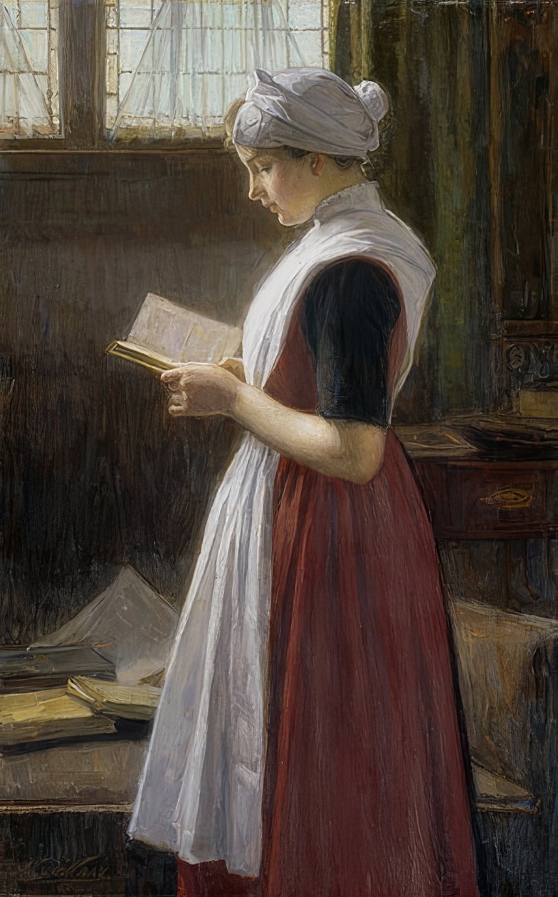 Amsterodamská sirotka. Kolem 1890-1910 od Nicolaas van der Waay
