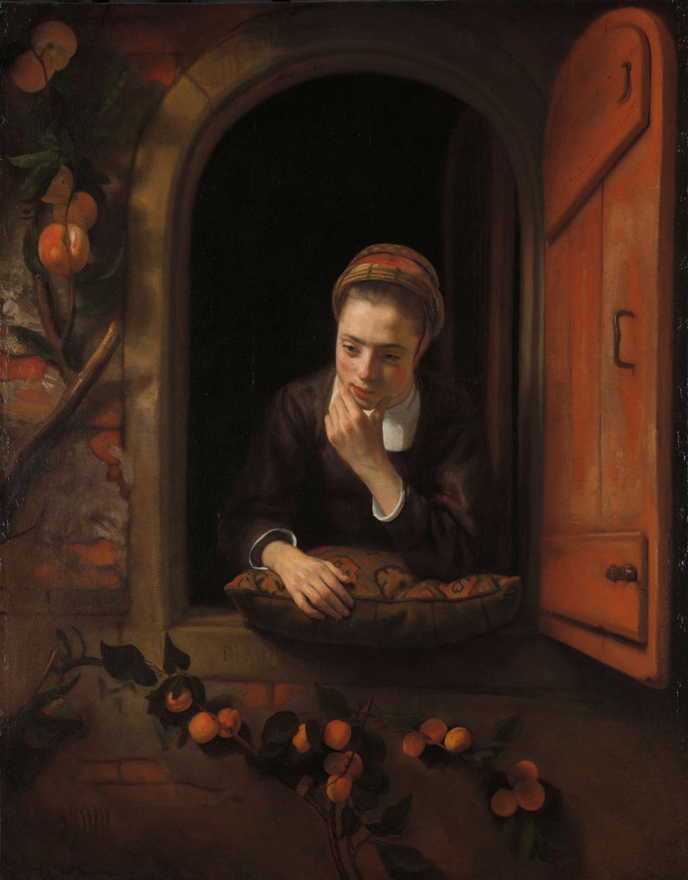 Dívka u okna, známá jako ‚The Daydreamer‘, 1650-60 od Nicolaes Maes