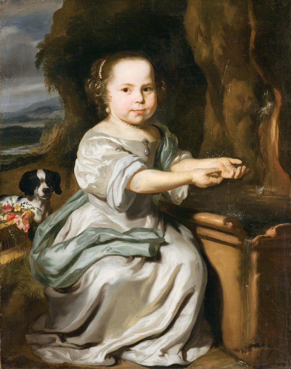 Portrét dívky, c.1664 od Nicolaes Maes