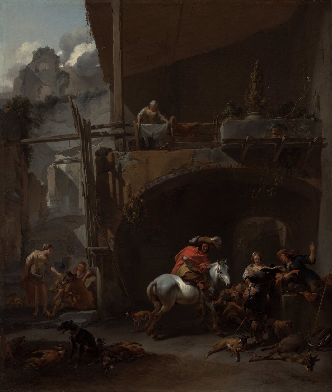 Návrat z lovu od Nicolaes Pietersz. Berchem