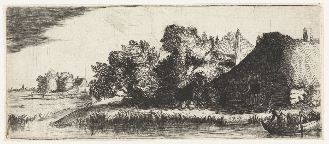 Krajina s farmou od Nicolaes Anthoni Flinck (attributed to)