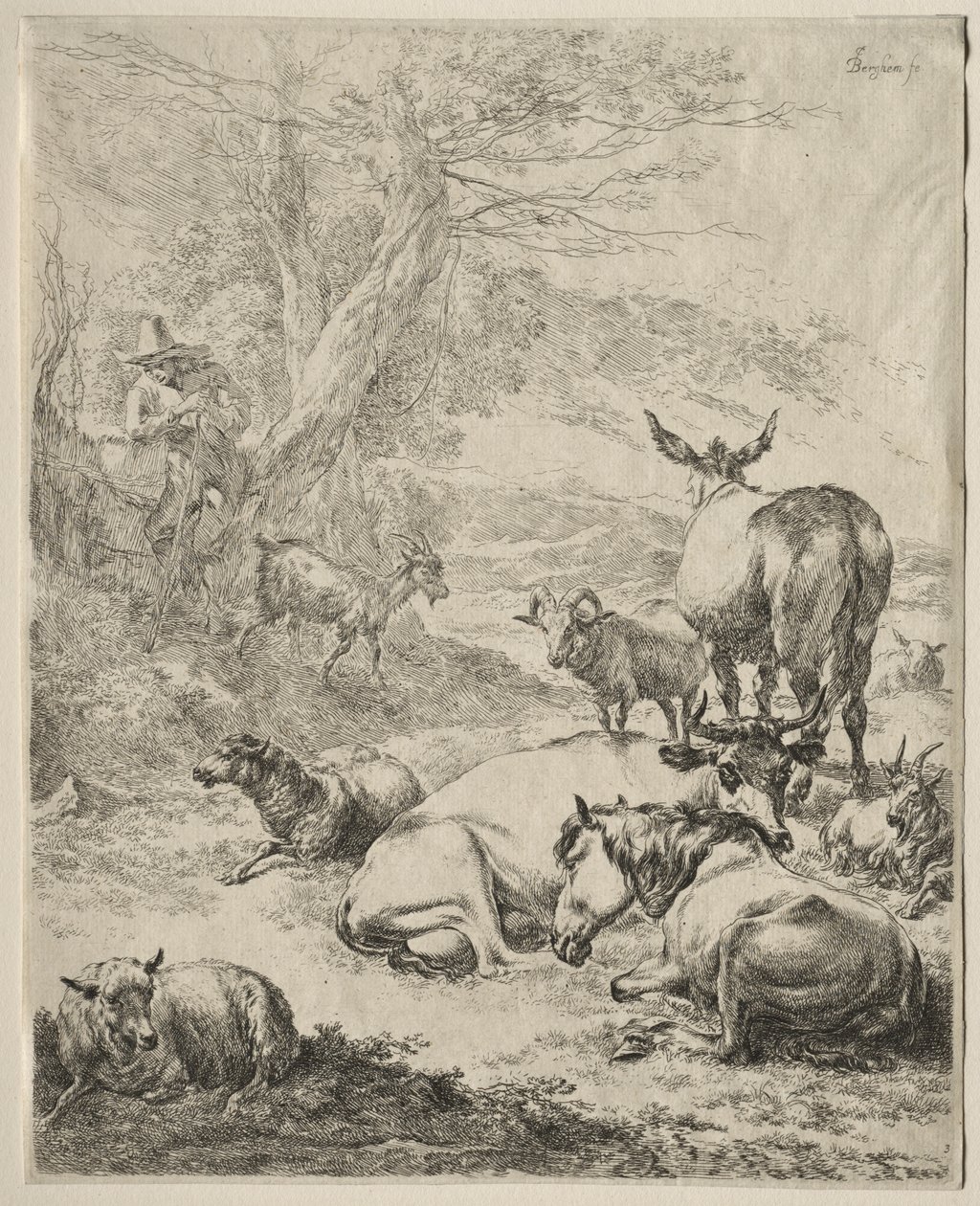 Stádo v klidu od Nicolaes Berchem