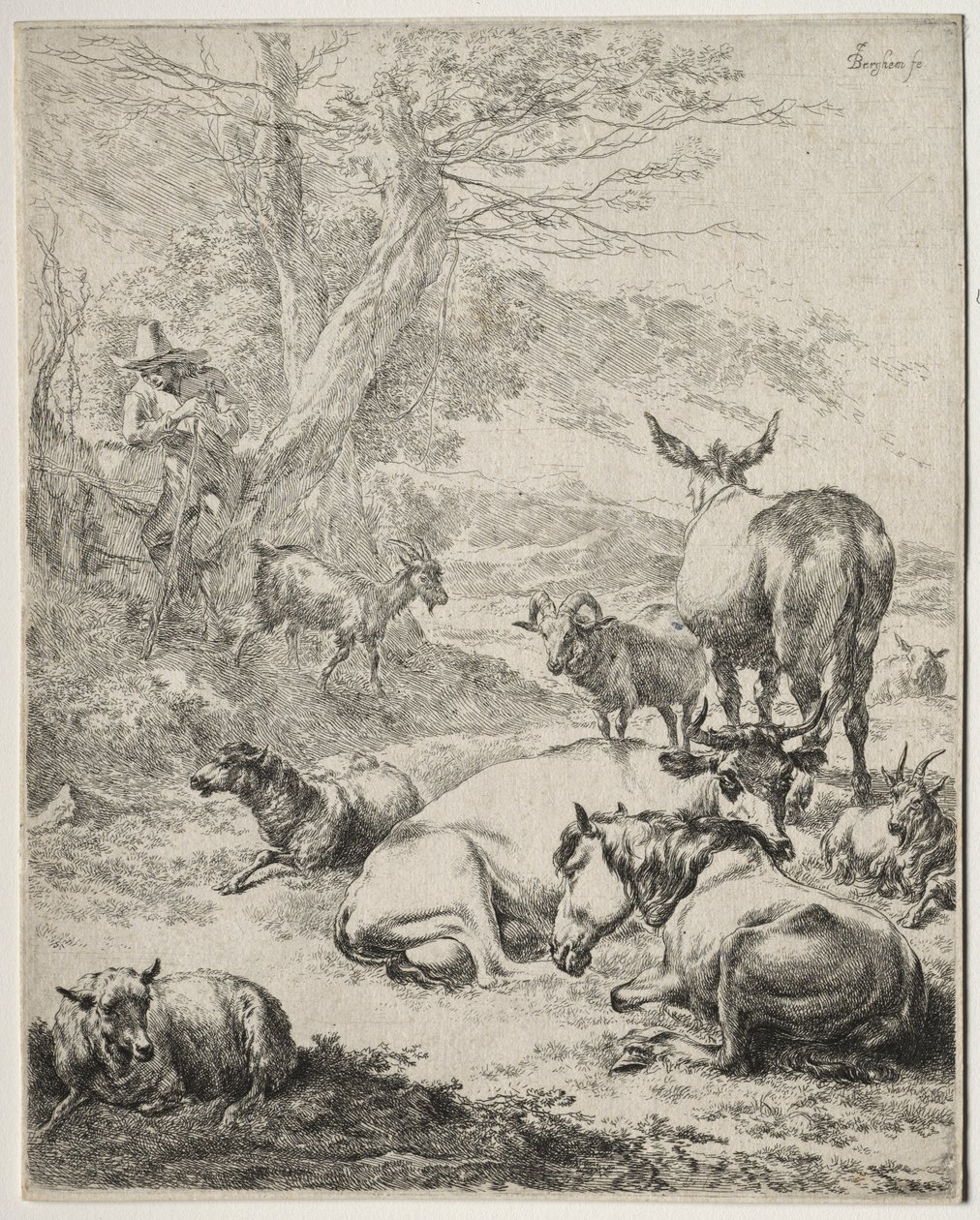 Stádo v klidu od Nicolaes Berchem