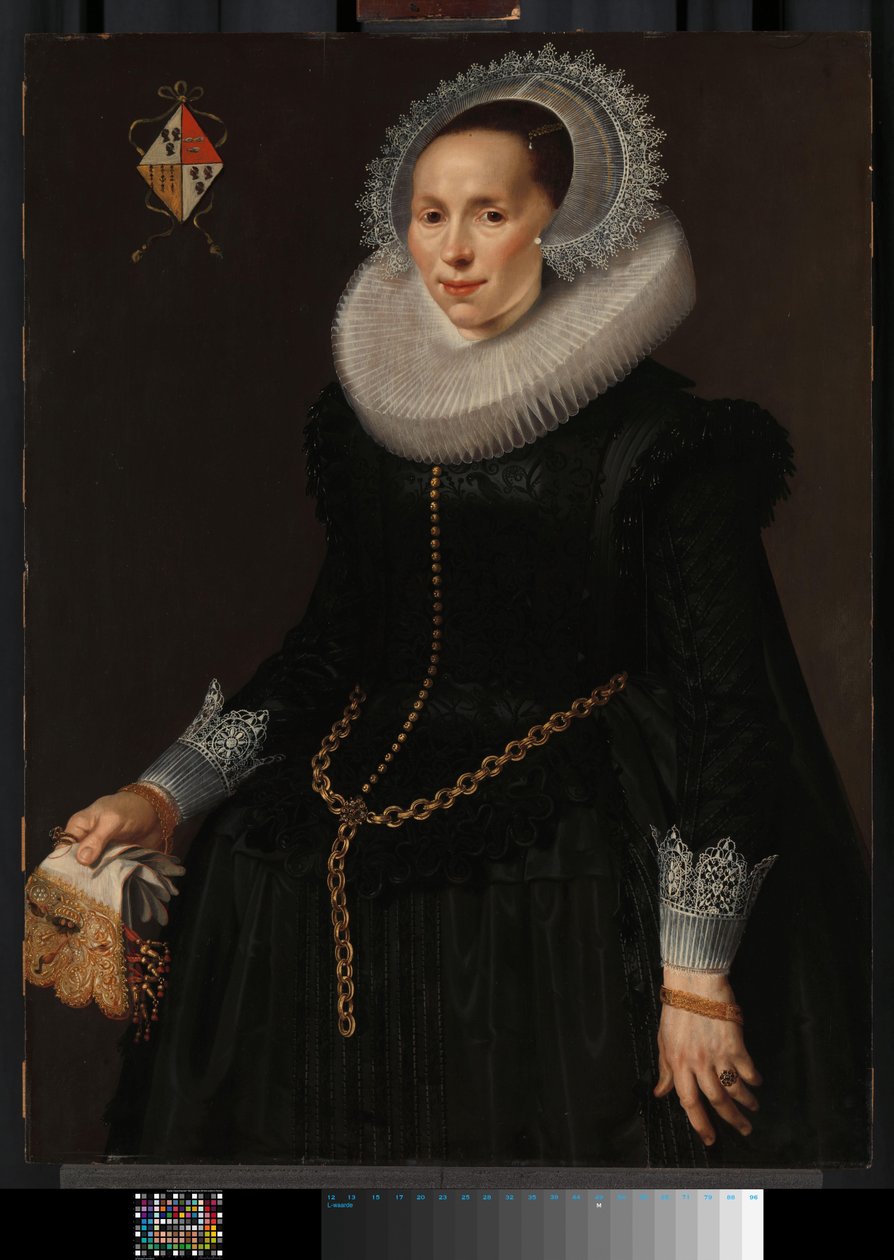 Portrét Johanny starostky (asi 1601-60) od Nicolaes Eliasz Pickenoy