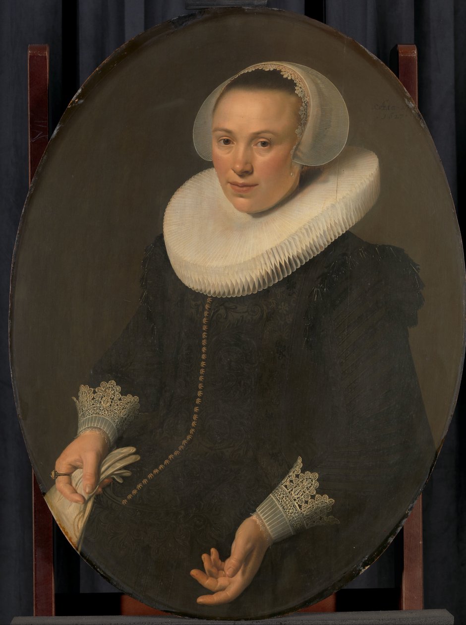 Portrét Marie Joachimsdr Swartenhont (1598-1631) od Nicolaes Eliasz Pickenoy