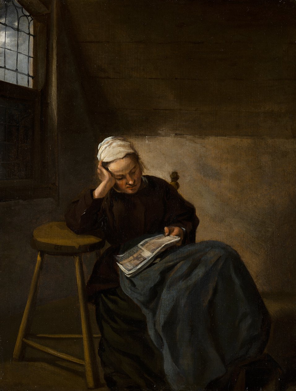 Dívčí čtení, kolem roku 1660 od Nicolaes Hals