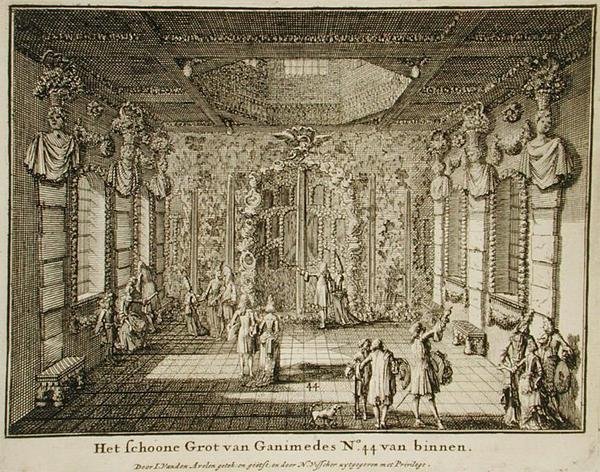 Ganimedova jeskyně (rytina) od Nicolaes Jansz  Visscher