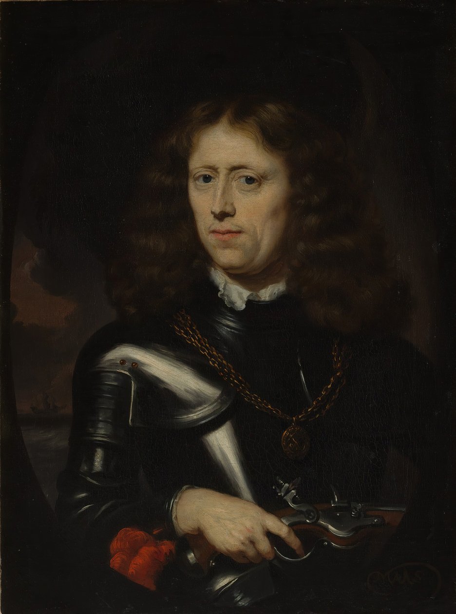 Admirál Jacob Binkes se narodil kolem roku 1640, zemřel roku 1677. od Nicolaes Maes