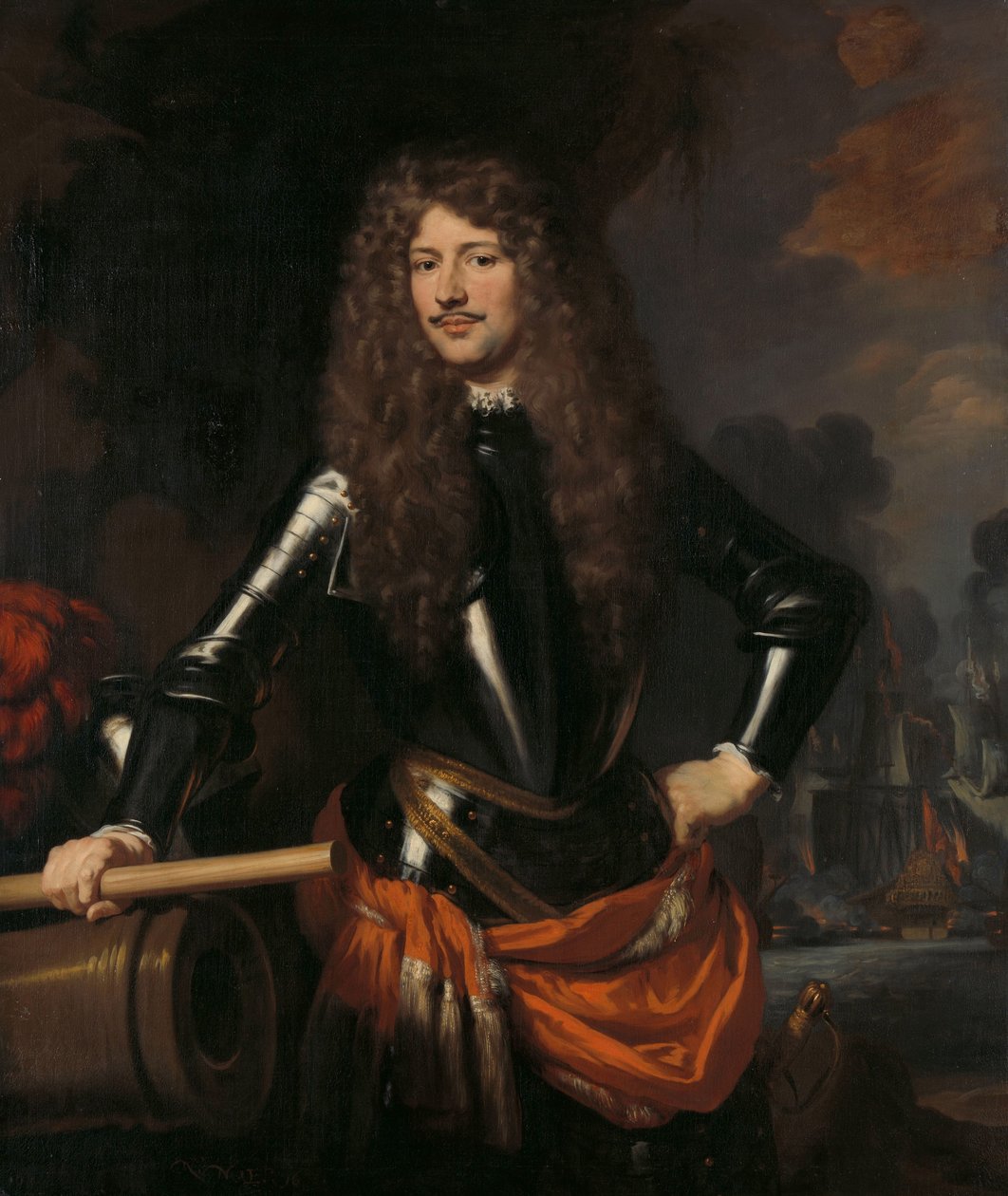 Cornelis Evertsen, poručík-admirál Zeelandu Cornelis Evertsen (1642-1706). Poručík admirál Zeeland od Nicolaes Maes