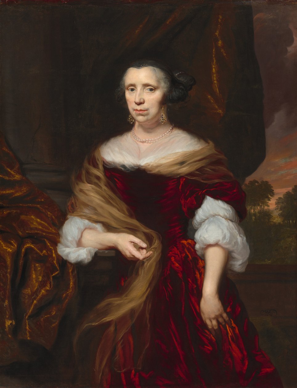 Portrét dámy od Nicolaes Maes