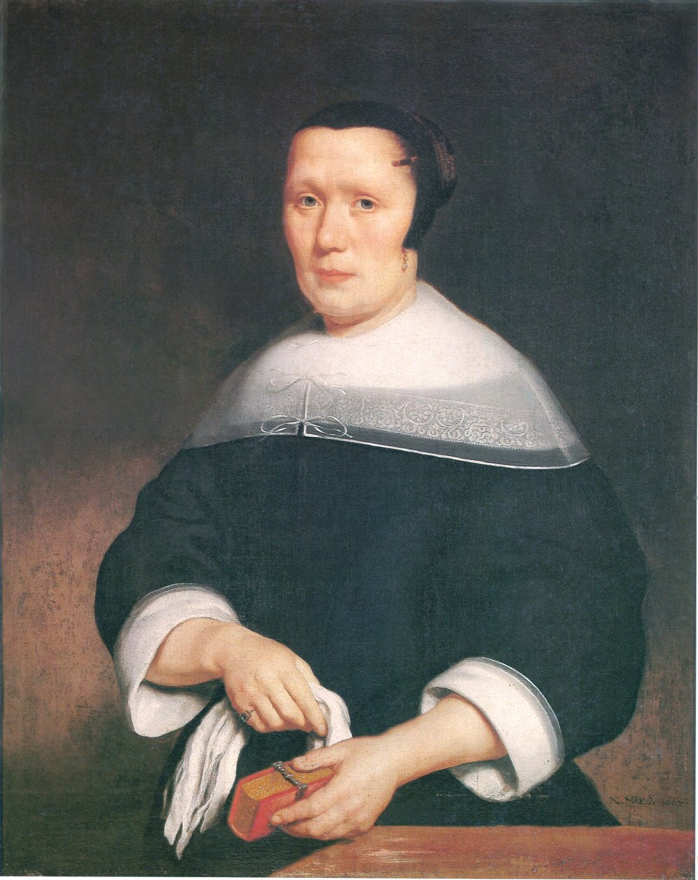 Portrét ženy - od Nicolaes Maes