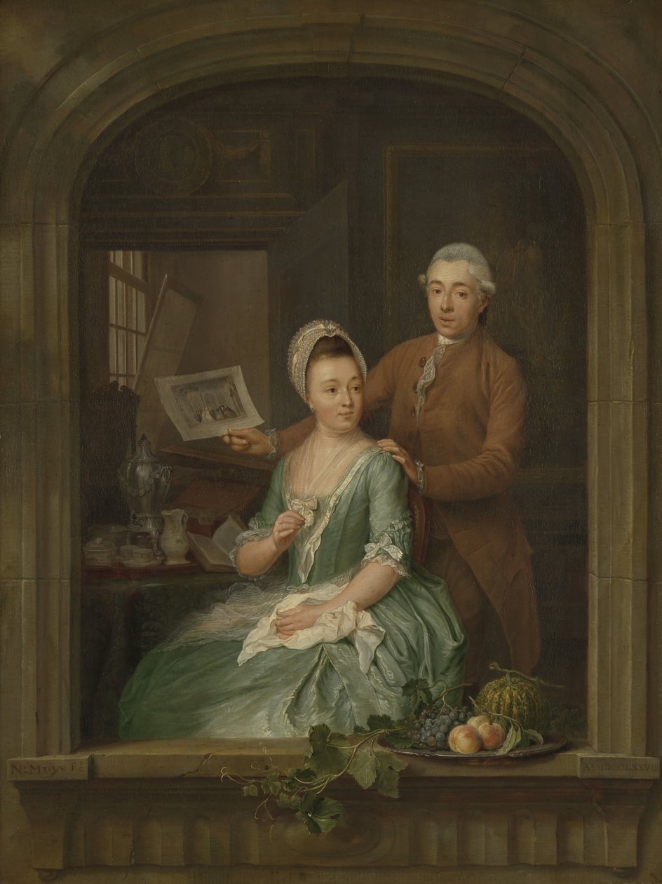 Portrét Roberta Muyse a jeho manželky Marie Nozemanové Portrét Roberta Muyse a jeho manželky Marie Nozemanové od Nicolaes Muys