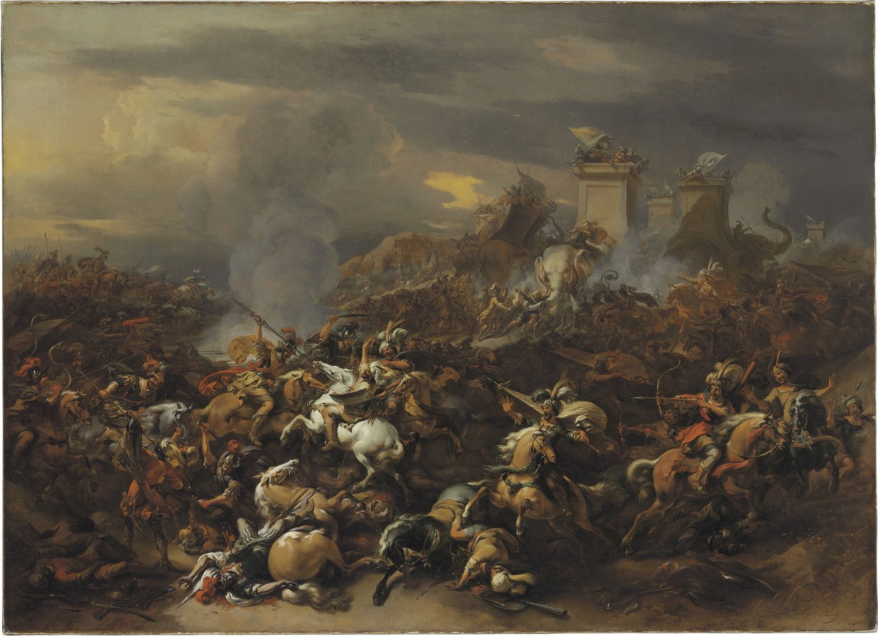 Alexandr Veliký (356-323 av. JC) bojovník Porus (ou Poros) d