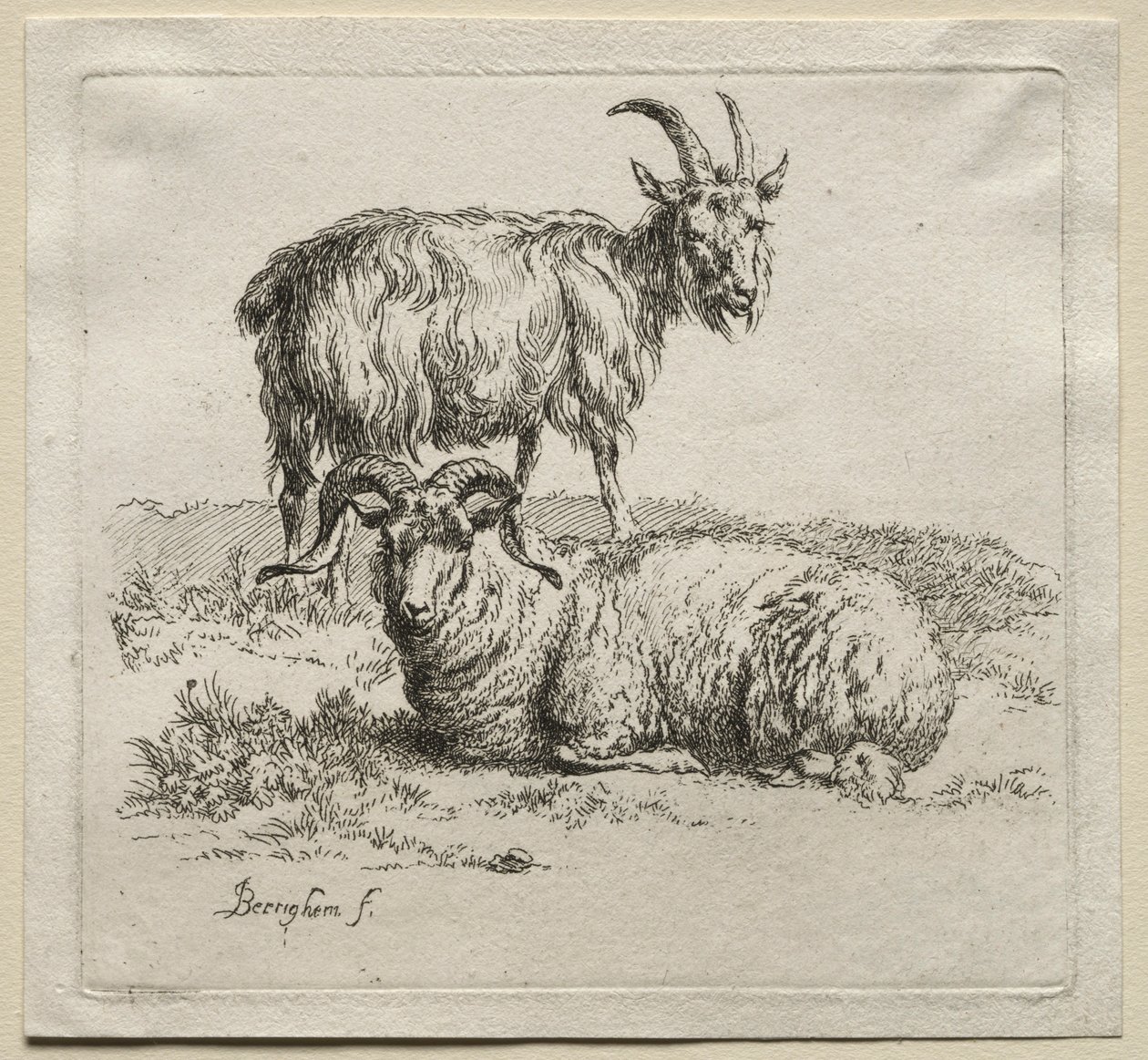 Beran a koza. od Nicolaes Pietersz. Berchem