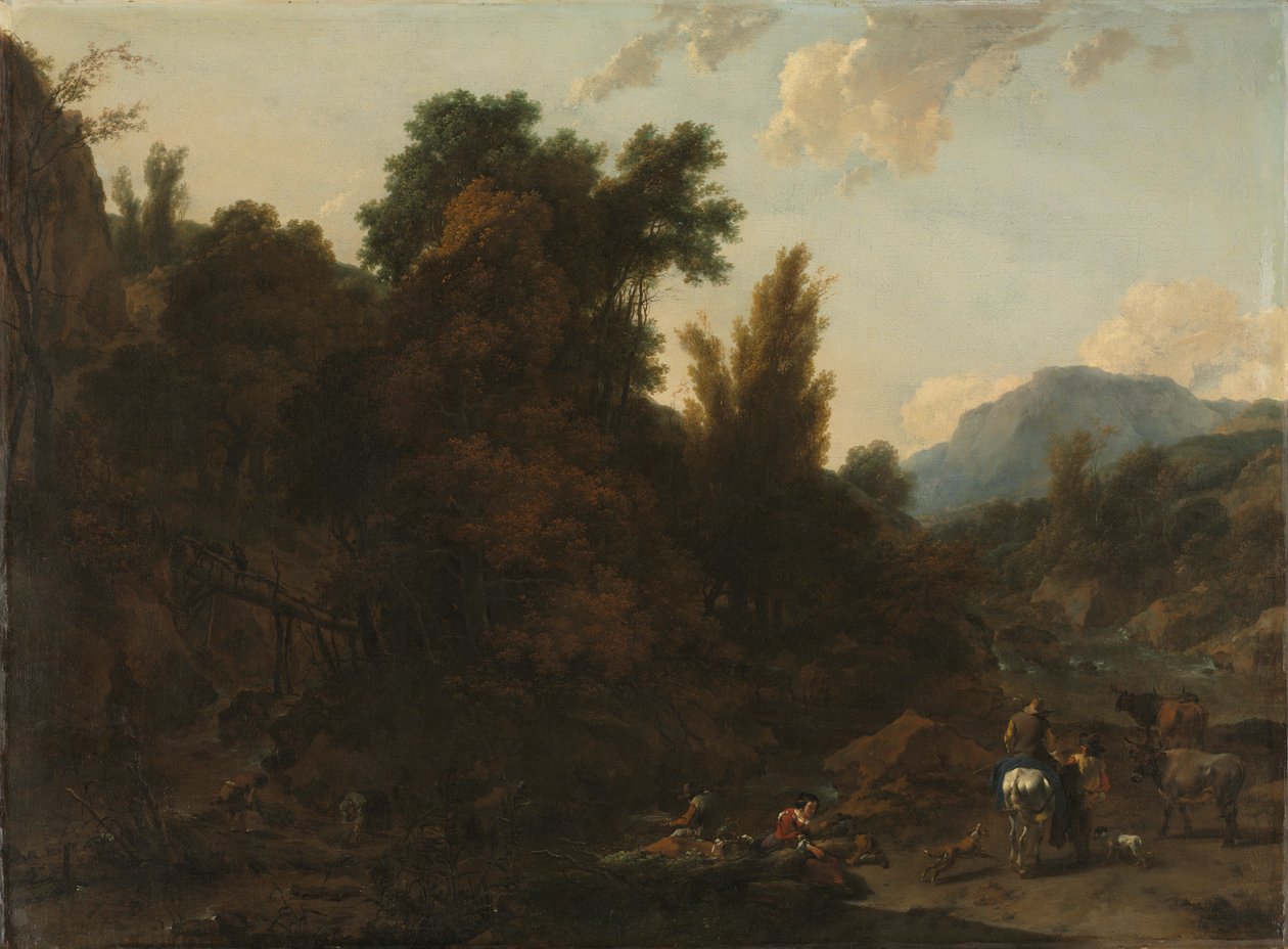 Sběrači spěchu od Nicolaes Pietersz. Berchem