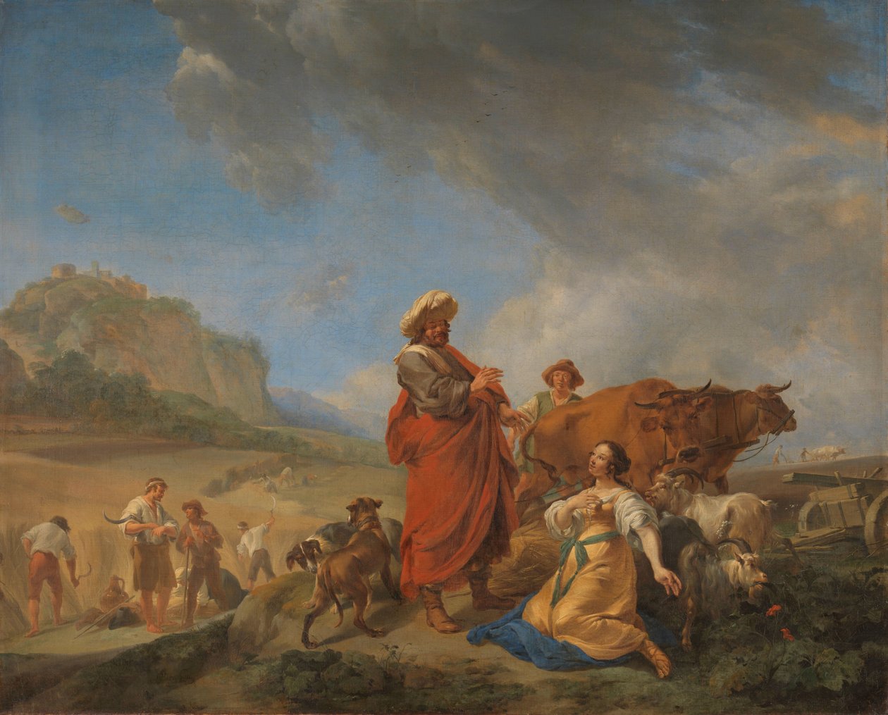 Ruth a Boas od Nicolaes Pietersz Berchem