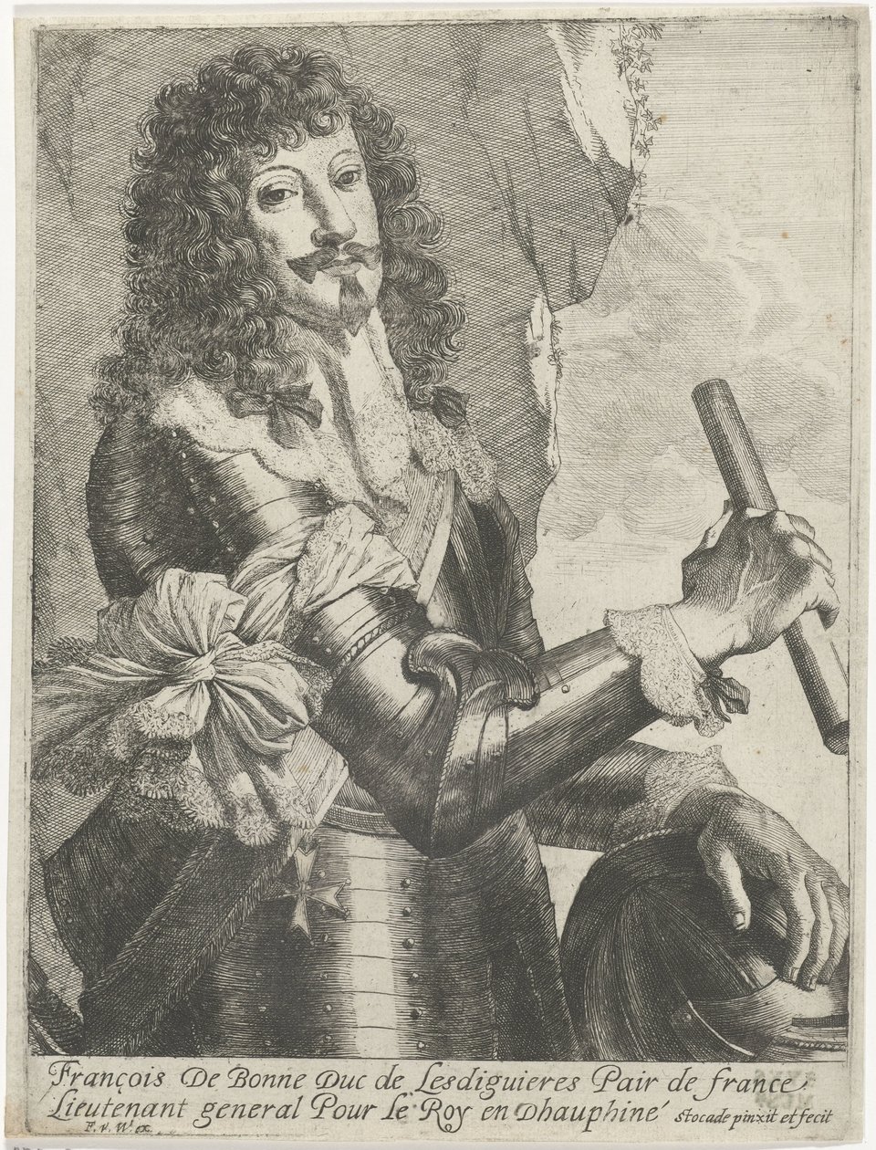 Portrét Françoise de Bonne-Lesdiguières-de Créqui od Nicolaes Van Helt Stockade