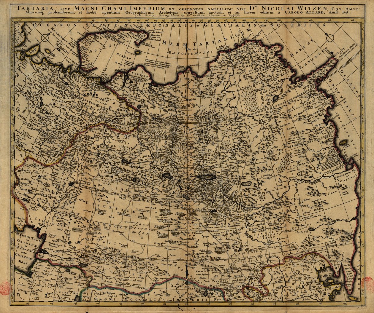 Tartary nebo Říše Velkého Chána od Nicolaes Witsen