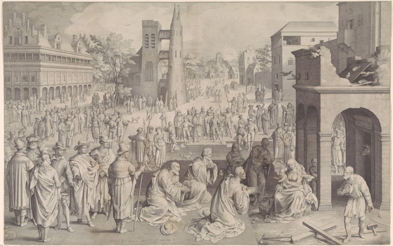 Klanění králů od Nicolaes de Bruyn
