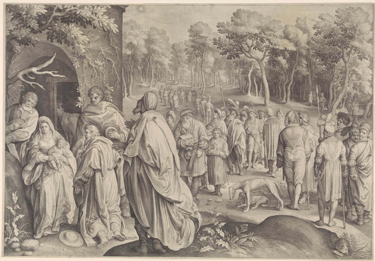 Klanění králů od Nicolaes de Bruyn