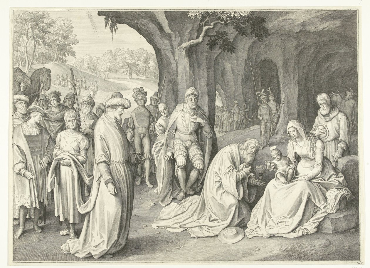 Klanění králů od Nicolaes de Bruyn