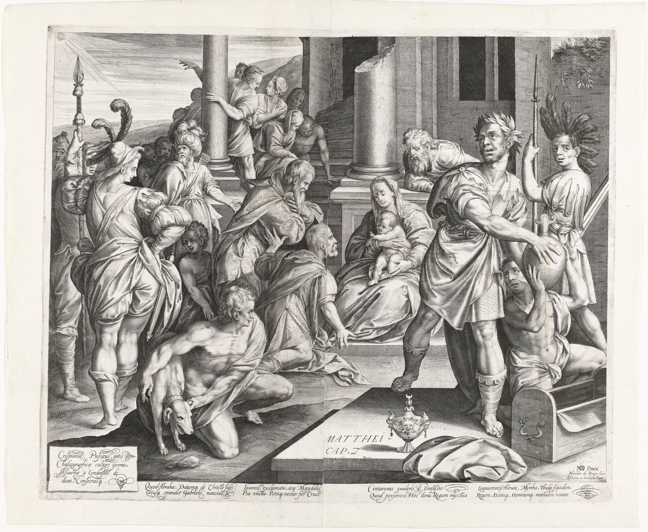 Klanění králů od Nicolaes de Bruyn