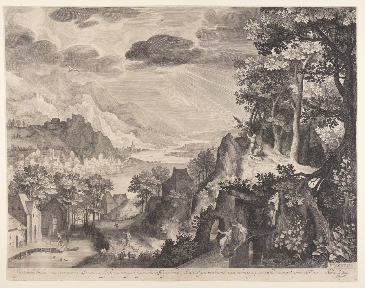 Abrahamova oběť od Nicolaes de Bruyn