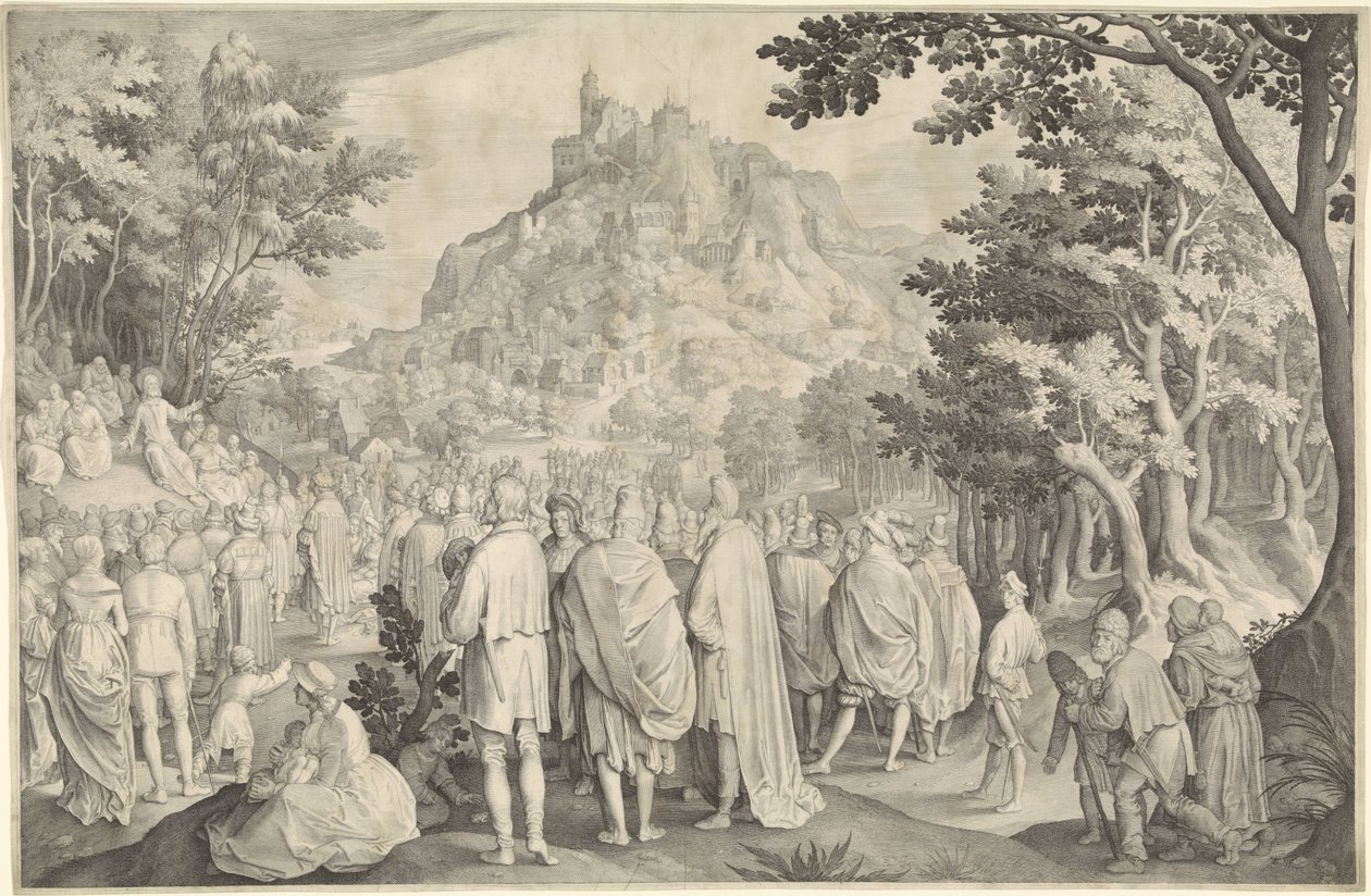 Kázání na hoře od Nicolaes de Bruyn