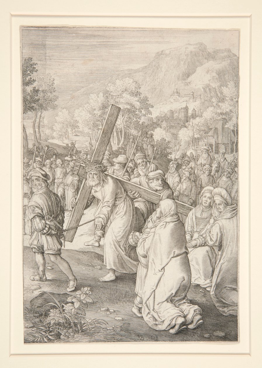 Kristus nesoucí kříž (Pašijový seriál) od Nicolaes de Bruyn