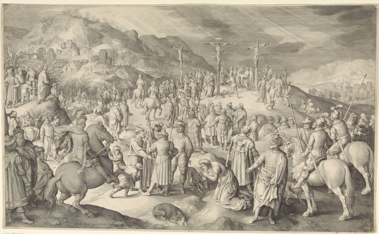 Kristus na kříži od Nicolaes de Bruyn