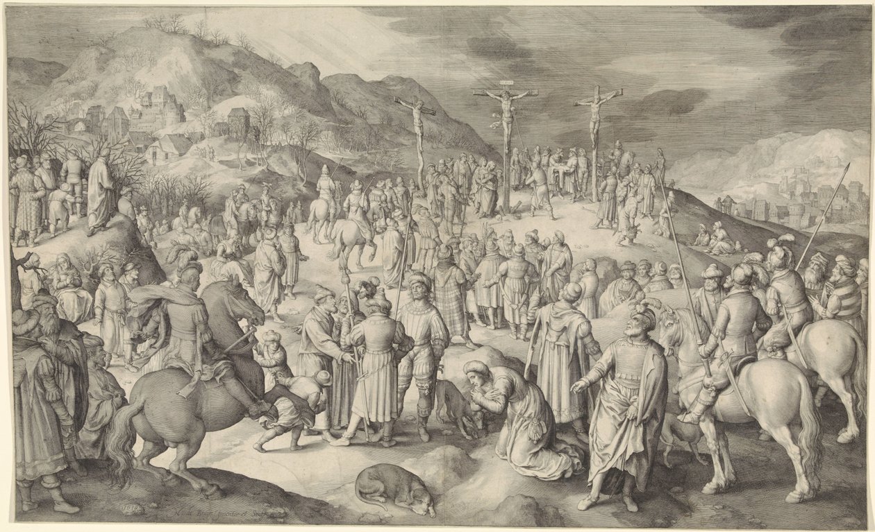 Kristus na kříži od Nicolaes de Bruyn