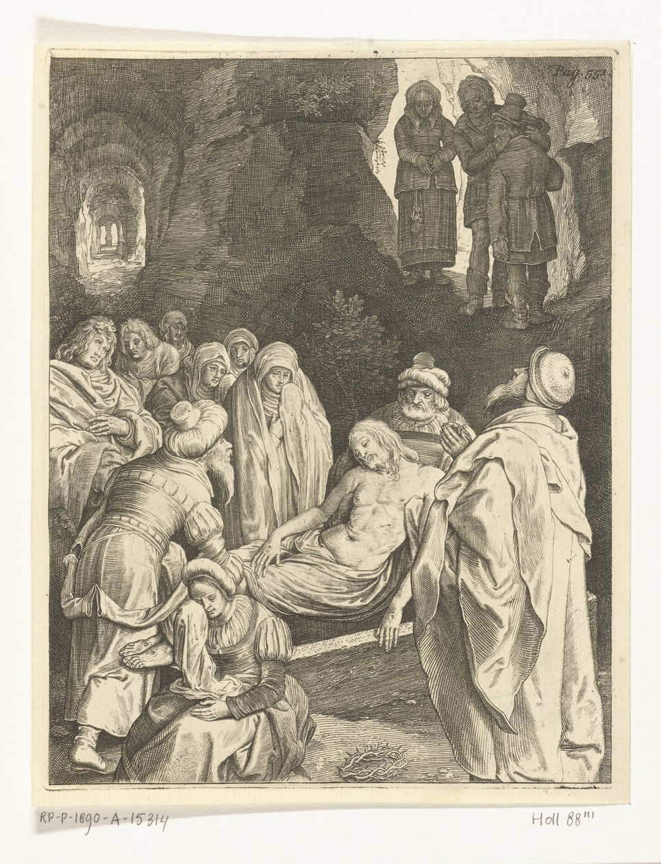 Pohřeb Krista The Passion (název série) od Nicolaes de Bruyn
