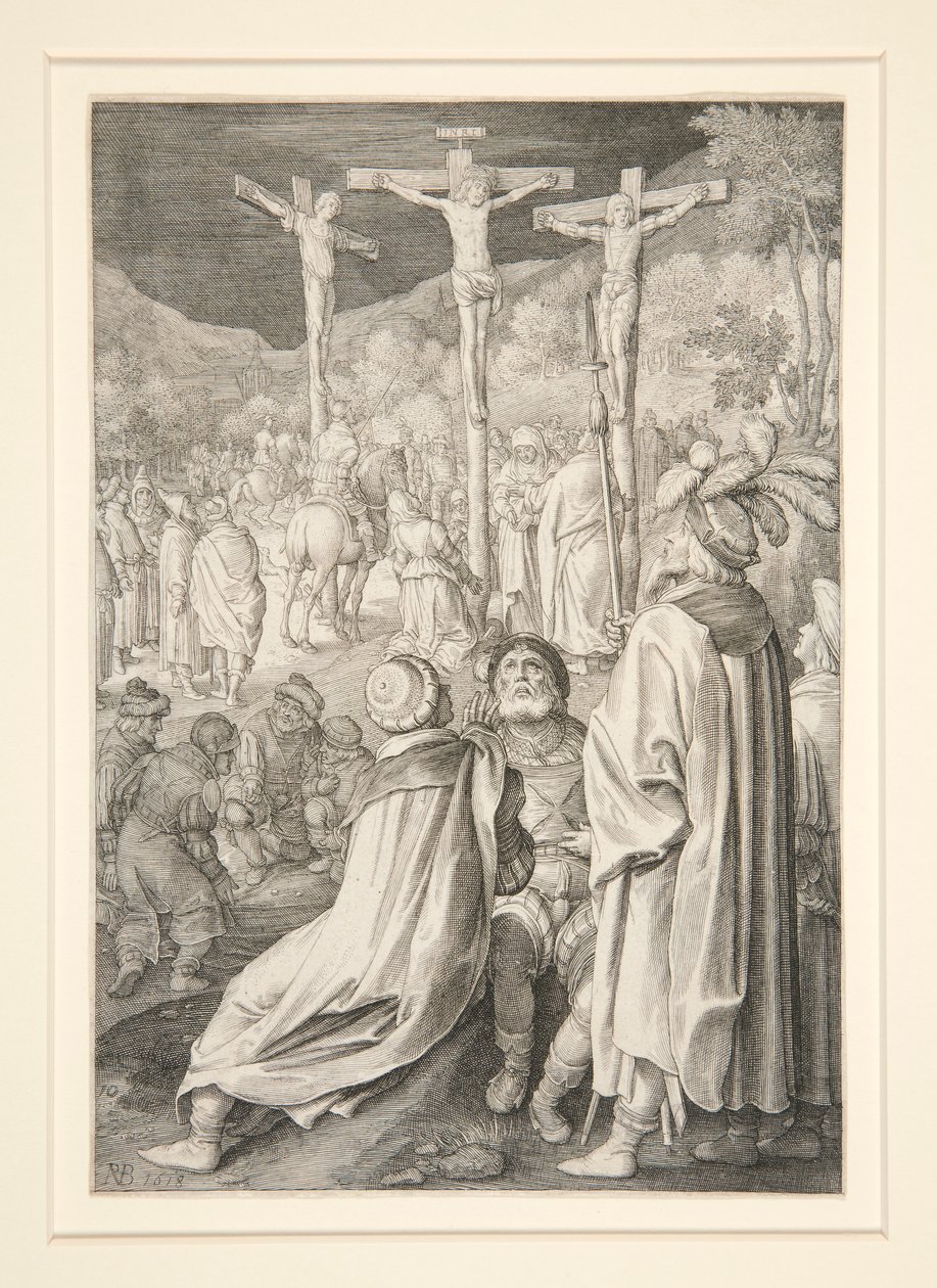 Ukřižování (Pašijová série) od Nicolaes de Bruyn