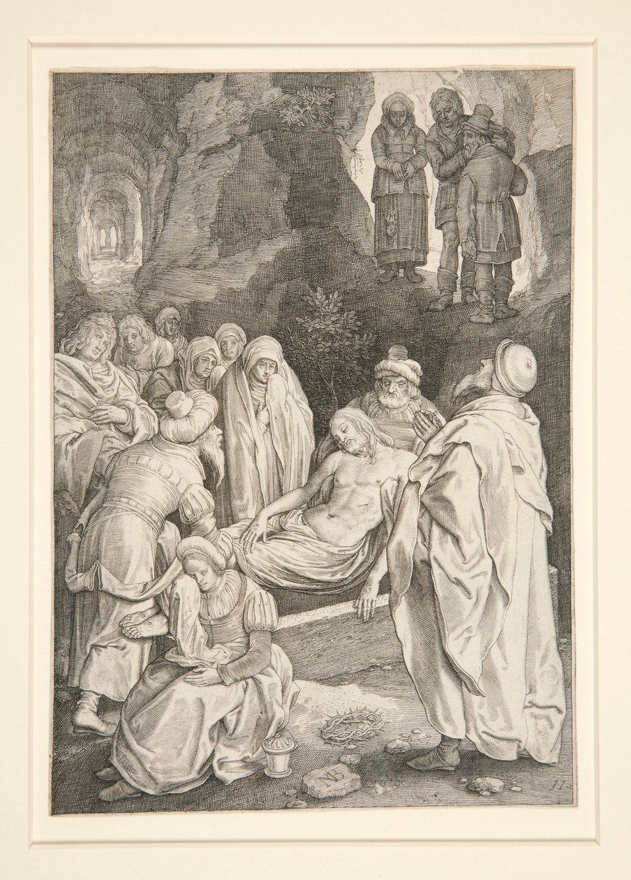 The Entombment (série Passion) od Nicolaes de Bruyn