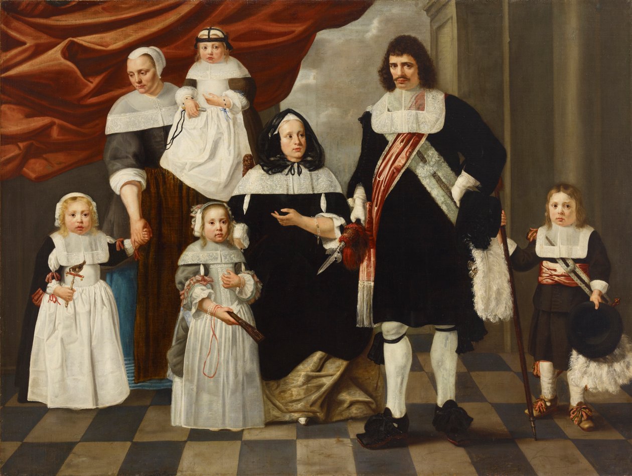 Portrét rodiny. od Nicolaes de Helt Stockade