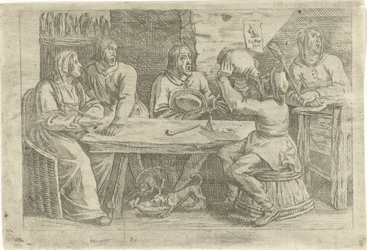 Farmářská společnost s nar od Nicolaes van Haeften