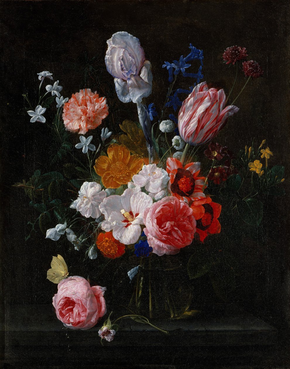 Kytice v křišťálové váze, 1662. od Nicolaes van Veerendael